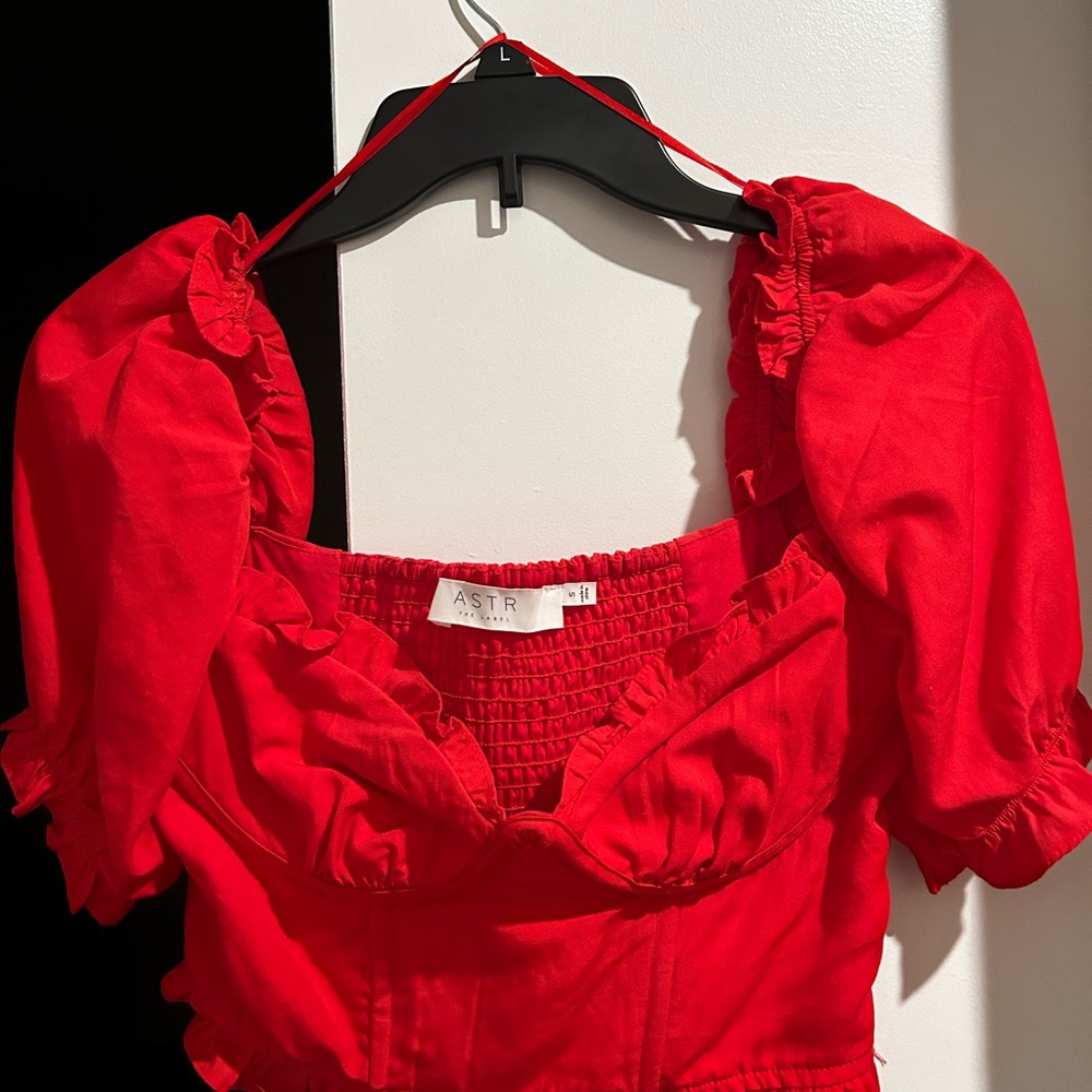 ASTR Women's Red Top